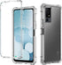 for TCL 40 XL Case, with Tempered Glass Screen Protector Crystal Clear Full-Body Rugged Hybrid Bumper Shockproof Protective Phone case Cover for T...