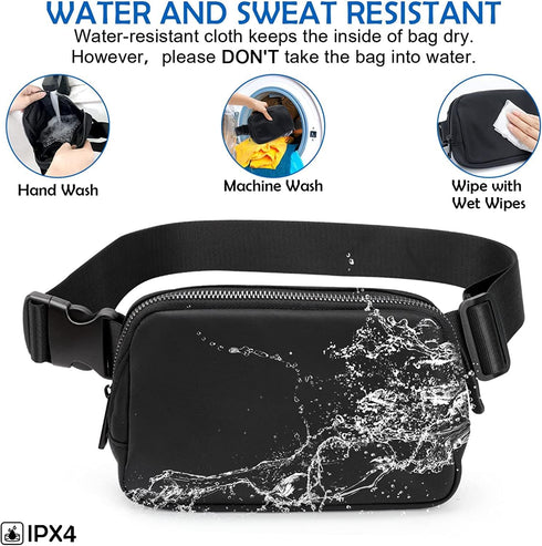 Fanny Packs for Women Men Unisex mini belt bag with Adjustable Strap Fashion Waist Pack for Outdoors Small Waist Pouch for Travel Workout Running ...