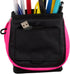 Five Star Pencil Pouch, Pen Case, Storage Organizer for School Supplies Earbuds Chargers Cables Makeup, Stand 'N Store, Fits 3 Ring Binder, Navy/P...