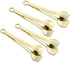 Mini Appetizer Tongs Stainless Steel Set of 4, MSY BIGSUNNY Gold Plated Small Serving Tongs, 6 Inch(15.2cm, Golden)...