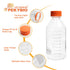 Glass Media Bottle 1000ml Round Storage Bottles 3.3 Borosilicate Glass Regent Bottles with PP GL45 Screw Cap 1 Piece...