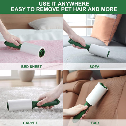 Fedicelly Lint Rollers Pet Hair Extra Sticky Furniture,Cat Dog Hair Remover Laundry Clothes Carpet,Total 200 Sheets Lint Remover Brush for Couch...