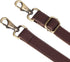 JAKAGO 140cm Universal Replacement PU Leather Shoulder Strap Adjustable Bag Strap with Metal Swivel Hooks for Crossbody Bag Briefcase Messenger Ba...