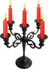 Rely+ 5 Arm Matte Black Candelabra Taper Candle Holders Decorations Indoor Kitchen Décor Table Candles Candlestick Candelabra Centerpiece Gothic H...