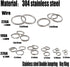 600pcs Stainless Steel Jump Rings Double Loop Jump Rings Mini Connector Key Rings for Jewelry Making Necklaces Bracelet Earrings (0.7x5mm-12648)...