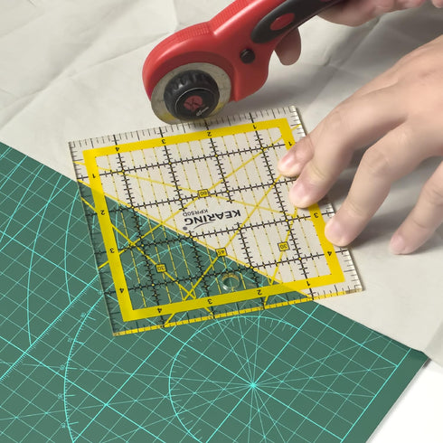 Patchwork Quilting Ruler, Non-Slip Acrylic Sewing Ruler for Cutting Fabric, Quilting Squares Ruler, 5 x 5 Inch…...