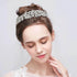 EVER FAITH Women's Austrian Crystal Wedding Flower Cluster Hair Band Clear Silver-Tone...