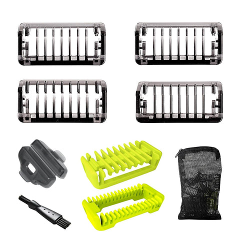 One Blade Guards, Guards with Storage Bag for philips Norelco One Blade QP2520 QP2530 QP2630 QP2620 QP2510 QP2521 QP2522 QP2531 QP6510, Guide Comb...