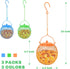 Urban Deco Set of 3 Ball Bird Feeder Metal Bird Feeders Squirrel Proof Bird Feeders for Bird Seed Birdfeeders Outside Hanging Decoration Garden Fe...