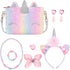 mibasies Unicorn Purse for Little Girls Kids Dress Up Jewelry Toddler Gifts Set...