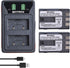 Batmax 2Pcs NB-2L NB-2LH Battery + Built-in USB LED Charger for Canon PowerShot G7 G9 S80 S70 S60 S50 S45 S40 S30, Canon DC410 DC420 EOS 350D 400D...