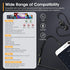 Black Wired Earbuds with Mic in-Ear Earphones Build-in Microphone HiFi Stereo Headphones Compatible for iPhone iPad Android Mp3 and Most of 3.5mm ...