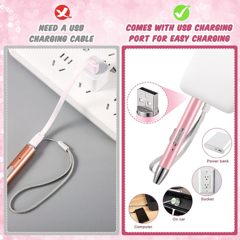 Chuangdi 2 Pieces Diamond Painting Pen LED Drill Pens Diamond Painting Accessories 12 Pen Heads, 2 Anti-Slip Mats, 2 Wax Organizer Cases for DIY P...