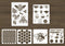 6PCS Reusable Bee Stencils Bee Honeycomb Stencil for Painting on Wood Signs Furniture DIY Crafts Wall Canvas Fabric Plastic Drawing Template for P...