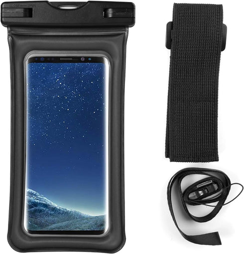 Floating Waterproof Dry Bag w/Armband & Lanyard for Samsung Galaxy S10+ S9+ S8+ / A20 A30 A50 M30 A6+ A7 A8+ / J4+ J6+ J8 / Huawei P30 Pro/Motorol...