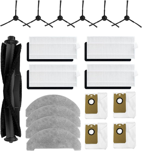 Filter Brush Mop Pads Dust Bag Accessories Kit for HONITURE Q6 Pro Laresar L6 Pro AIRROBO T10+ Neabot N2 Robot Vacuum Cleaner Replacement Parts (1...