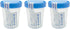 Sterile Specimen Cups with Lids: 4oz Transparent Urine Collection Cup with Leak-Resistant Screw-On Lids - 3-inch Sample Jars - Designed for Secure...