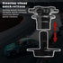 Pack-1 Car Steering Wheel Quick Release, 3.34" x 2.75" Alloy 6 Hole Racing Modification Steering Wheel Device, Wheel Heightening Adapter, Universa...