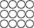 Shower Curtain Hooks, Rustproof Decorative Shower Curtain Rings Metal Round Shower Hooks for Bathroom Shower Rod, 12 Pack (Black)...