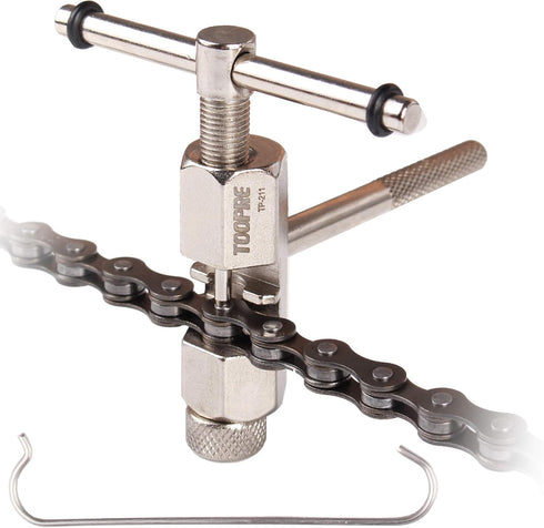 Bike Chain Breaker Bicycle Chain Removal Tool - Road and Mountain Bicycle Chain Splitter Cutter with Chain Hook for Hand Repair Bicycle Chain...