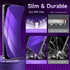for (2 Pack) Privacy Screen Protector for iPhone 14 Pro Max Purple Soft PET Screen Protector, Anti Spy/Anti Blue Light/Never Shatter/No Bubbles/Se...