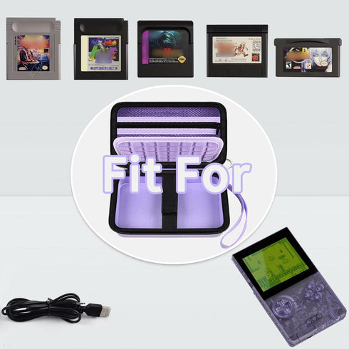 Hard Case Compatible with Analogue Pocket Handheld Game Console, Portable Mini Game Player Storage Bag for Video Games Cards, Charging Cable and A...