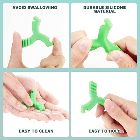 Chewies for Invisalign Aligner, DLENP 4 PCS Y-Shaped Invisalign Trays Seater, Orthodontic Dental Chewies Munchies(2Pcs Unscented, 2 Pcs Mint Scent...