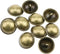 E-outstanding 10PCS Bronze Mushroom Domed Buttons 21mm Antique Brass Dome Buttons Round Sewing Buttons with Shank for Suits, Coats, Uniforms, Shir...