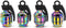 Accretion Aluminum Valve Stem Caps for Car, Motorbike, Trucks, Bike and Bicycle?Colorful?4 Pack...
