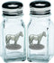 Racehorse Salt and Pepper Shaker Set of 2 Bottles | Expertly Crafted Pewter Glass...