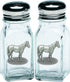 Racehorse Salt and Pepper Shaker Set of 2 Bottles | Expertly Crafted Pewter Glass...