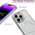 for iPhone 15 Pro Case Compatible with MagSafe,Cute Magnetic Hard Back Shockproof Women Phone Case for iPhone 15 Pro 6.1"- White Pearl Tort...