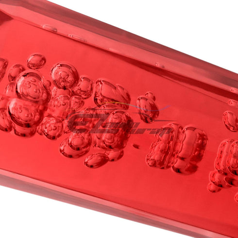 EZAUTOWRAP Shift Knob Stick Crystal Transparent Bubble Red Throw Gear Shifter 15cm...