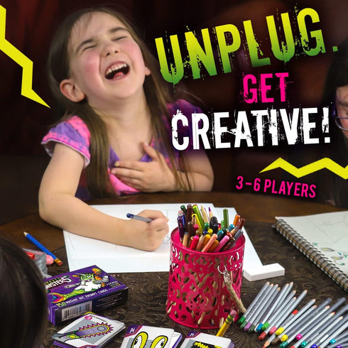Frankenstein Monsters Drawing Game for Creative Family Fun! 150 Art Prompts Cards to Doodle Monster Mashup Artwork! Gift for Artists Kids, Teens t...