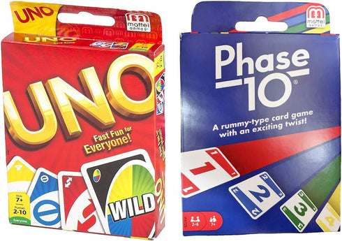 Mattel Phase 10 Card Game with UNO Card Game...