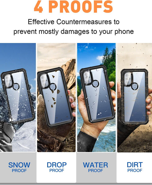 AICase for Motorola Moto G Power 2022 Case Waterproof, Heavy Duty Military Grade Drop Protection Full Body Protective Built in Screen Protector Co...