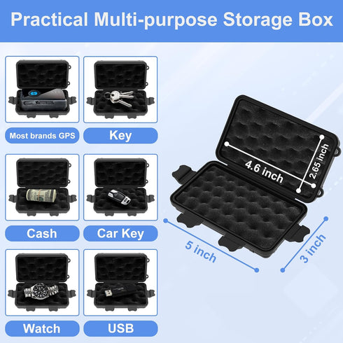 Upgraded Waterproof Magnetic GPS Tracker Box, Magnetic Key Holder for Car Fit for GL300, GL200, GL300W, GL300MA, Fits Most Brands GPS, Magnetic GP...