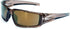 Honeywell Uvex Hypershock Safety Glasses, Brown Frame with Gold Mirror Lens & Anti-Scratch Hardcoat (S2964) 5.6 x 1.7 inch...