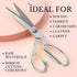 10.5" Stainless Steel Scissors Silver – Professional Heavy Duty Sharp Scissors 10.5" Scissors All Purpose Large Fabric Scissors Professional Sciss...