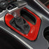 Voodonala for Challenger Gear Shift Panel Covers Decoration Trim Accessories for Dodge Challenger 2015-2022 (Red)...