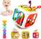 6 in One Activity Cube Toys for Baby 18M+, Montessori Educational Learning Fine Motor Skills Toys Gifts for Toddlers Boys Girls Age 2 3 (White)...