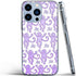 Phone Case Purple Roller Monkey Compatible with iPhone 13 Case Accessories Rabbit Print Shock Scratch 3D Waterproof Transparent...
