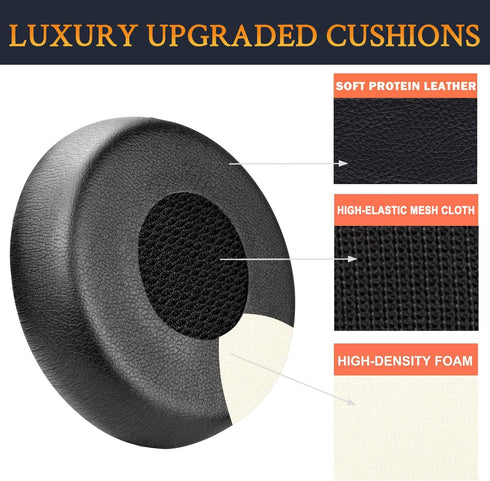 SOULWIT Earpads Replacement for Jabra Evolve 75(75UC 75MS 75SE) Stereo Wireless Bluetooth Headset, Ear Pads Cushions with High-Density Noise Isola...