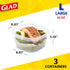 Glad GladWare Tall Entrée Food Storage Containers | Large Square Containers for Food Hold up to 42 Ounces of Food, 3 Count | Strong and Sturdy Lar...