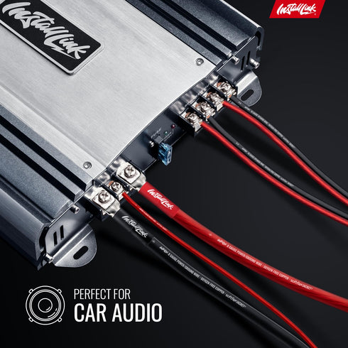16 Gauge Pure Copper Speaker Wire (OFC) by Install Link, 30 Feet, for Car or Home Theater......
