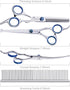 Dog Grooming Scissors with Safety Round Tips,5 in 1 Dog Grooming Scissors Kit, 4CR Stainless Steel Professional Pet Grooming Shears for Dog, Cat,S...