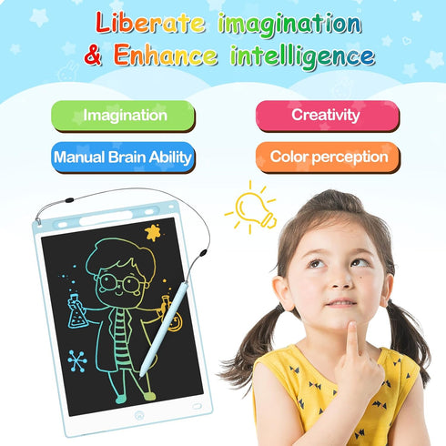 2PACK LCD Writing Tablet (Pink?Blue),Toddler Drawing Board Toys for Kids Learning & Education,10in Erasable Drawing Doodle Board,Toddler Birthday ...