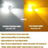 iBrightstar Extremely Bright 3030 Chipsets 7443 7444NA Switchback LED Bulbs with Projector Replacement for Daytime Running Lights/DRL and Turn Sig...