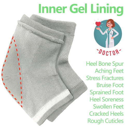 Plantar Fasciitis Treatment, Heel Pain Relief Protectors Foot Inserts Heel Socks for Achilles Tendonitis Tendon, Spurs, Fascia Support, Sore Feet,...