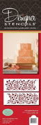 Designer Stencils Gilded Floral Cake Stencil Set, Beige/semi-transparent...